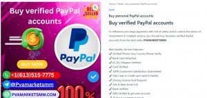 Buy verified PayPal accounts