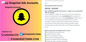 Buy Snapchat Ads Accounts